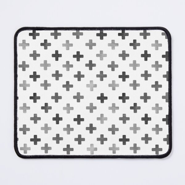 Item preview, Grey Swiss Cross Pattern - Gray and White Crosses designed and sold by inspirationzgal.