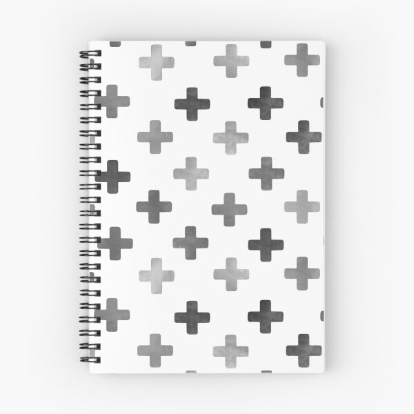Item preview, Grey Swiss Cross Pattern - Gray and White Crosses designed and sold by inspirationzgal.