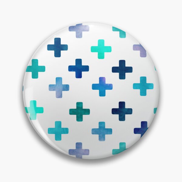 Item preview, Blue Swiss Cross Pattern - Blues and White Crosses designed and sold by inspirationzgal.