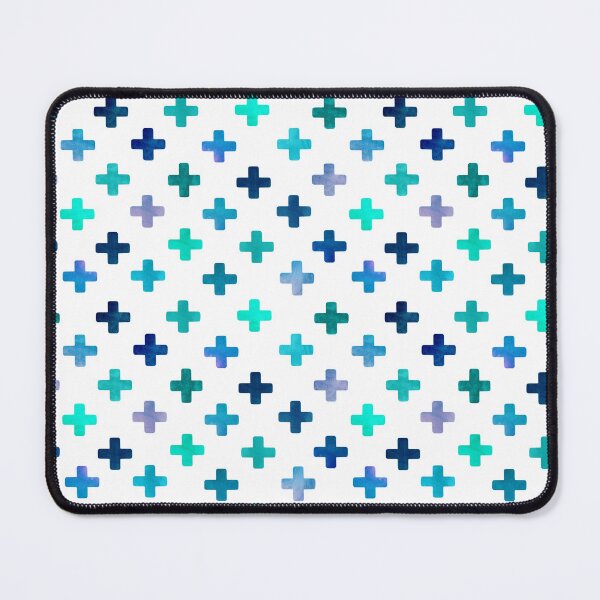 Item preview, Blue Swiss Cross Pattern - Blues and White Crosses designed and sold by inspirationzgal.