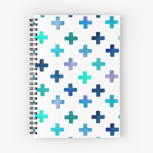 Item preview, Blue Swiss Cross Pattern - Blues and White Crosses designed and sold by inspirationzgal.