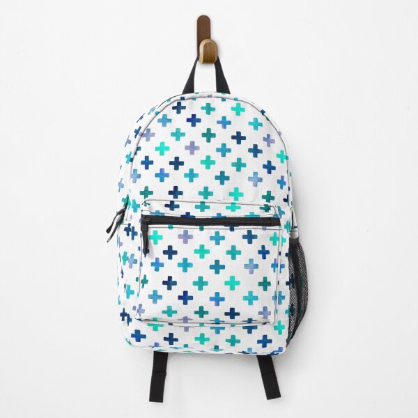 Item preview, Blue Swiss Cross Pattern - Blues and White Crosses designed and sold by inspirationzgal.