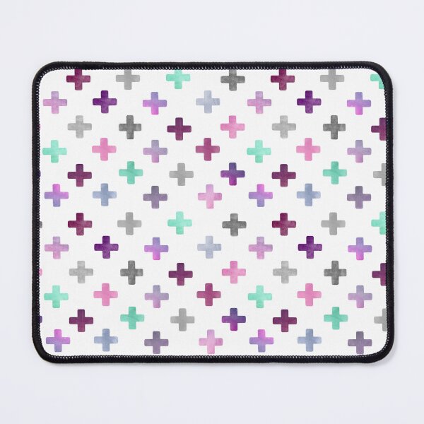 Item preview, Purple Pink Swiss Cross Pattern - Girly Crosses on White designed and sold by inspirationzgal.