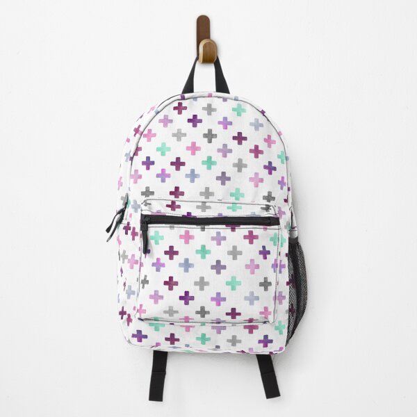 Item preview, Purple Pink Swiss Cross Pattern - Girly Crosses on White designed and sold by inspirationzgal.