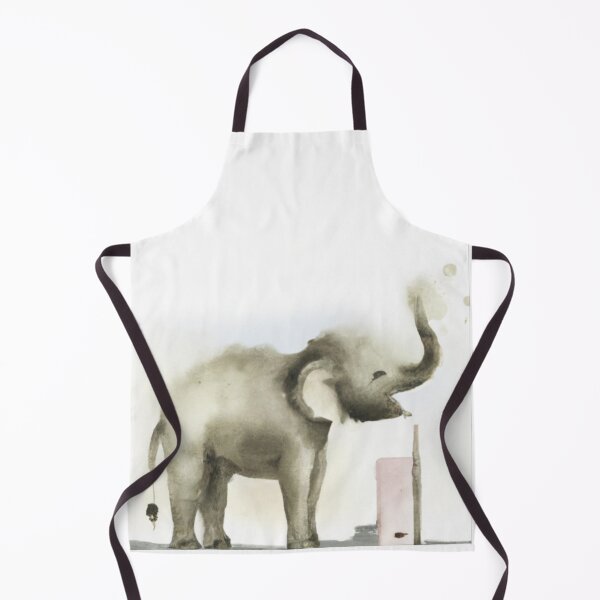 Item preview, The happy elephant - watercolor designed and sold by The Iconic Minimalist.
