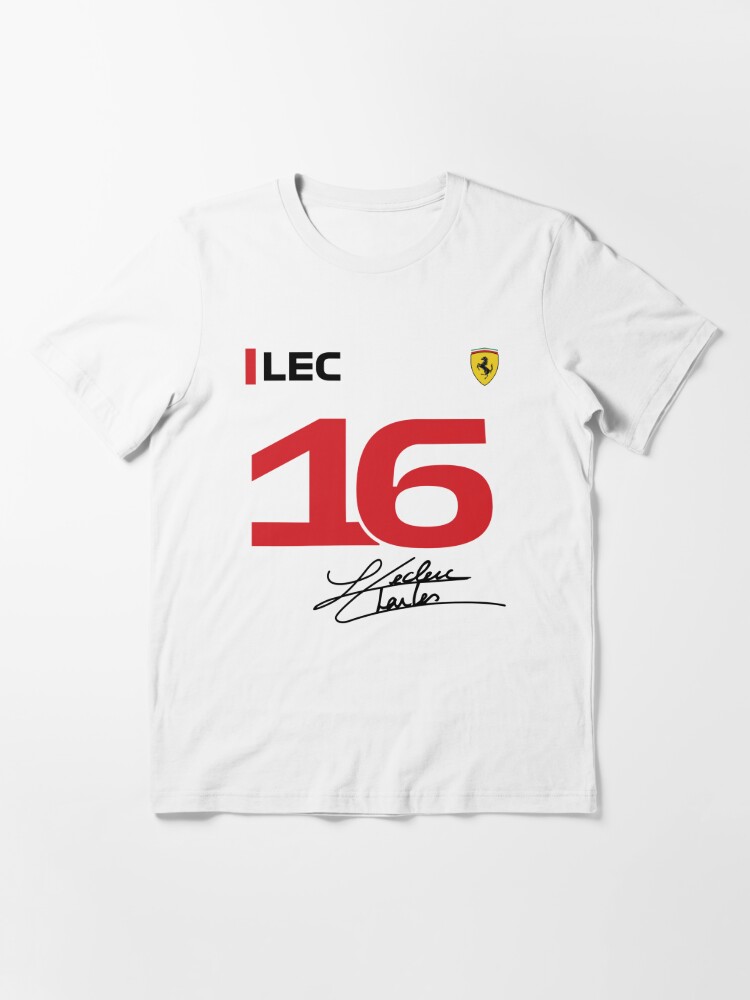 2023 Scuderia Ferrari Charles Leclerc #16 Driver T-Shirt (White)