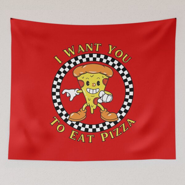 Item preview, I Want You To Eat Pizza designed and sold by RockBeeDesigns.