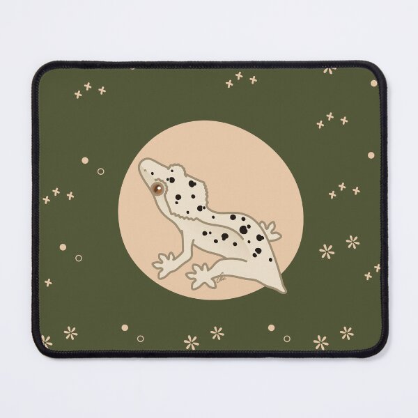 Item preview, White Dalmatian Crested Gecko - Cute Crestie Original Illustration designed and sold by anacecilia.