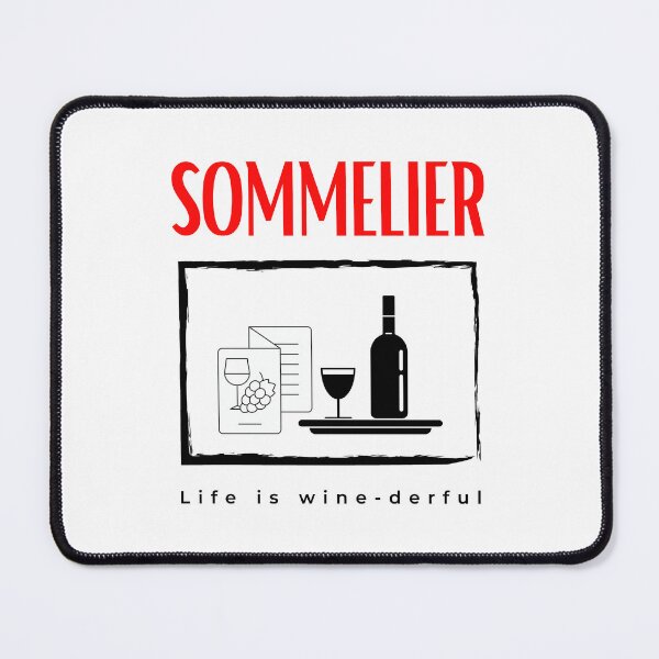Item preview, Sommelier Life is wine-derful funny motivational design designed and sold by DigitalMagShop.