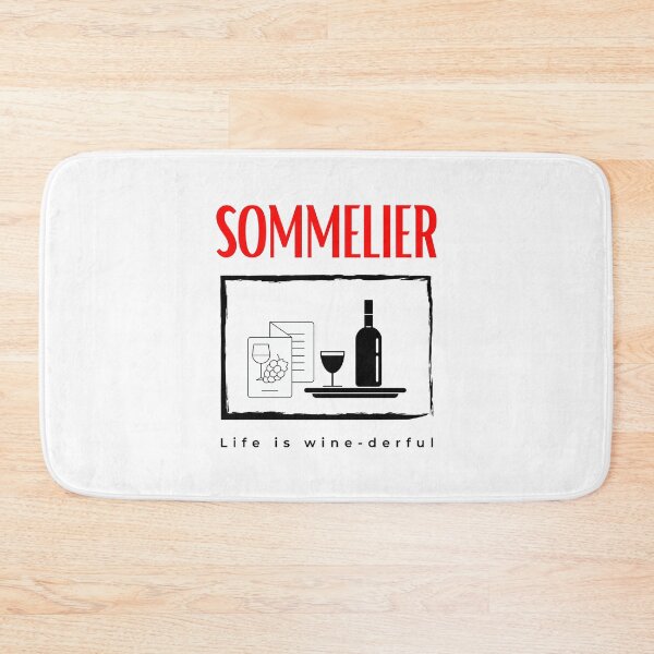 Item preview, Sommelier Life is wine-derful funny motivational design designed and sold by DigitalMagShop.