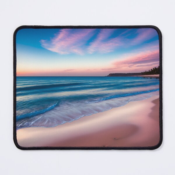 Item preview, A Peaceful Shoreline With The Waves Lapping Against The Pristine Sand Ai Generated Art designed and sold by AiGens.