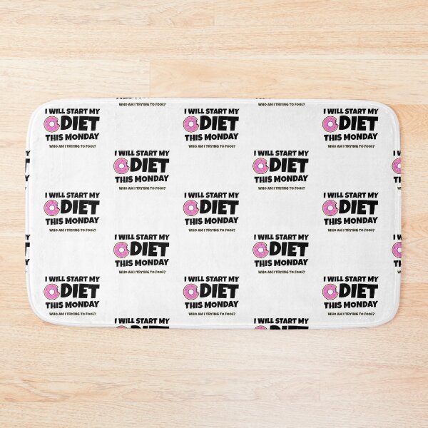Item preview, I Will Start My Diet This Monday designed and sold by crazydotdesigns.
