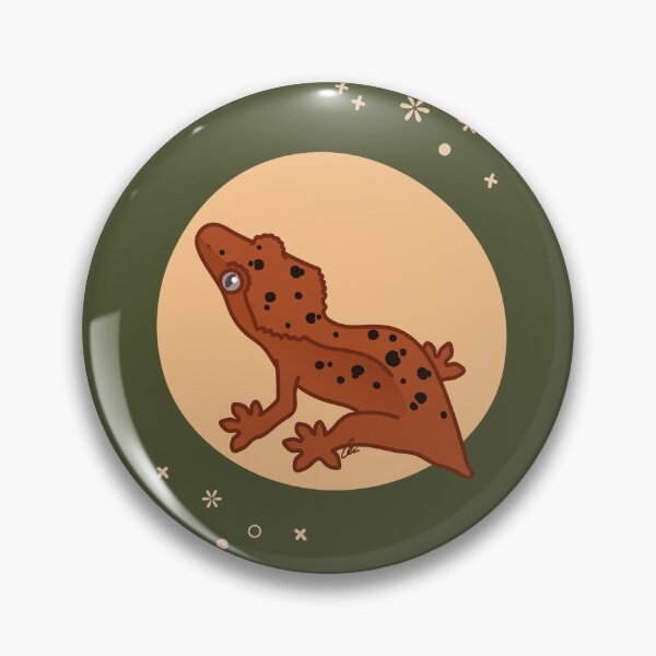 Item preview, Red Dalmatian Crested Gecko - Cute Crestie Original Illustration designed and sold by anacecilia.