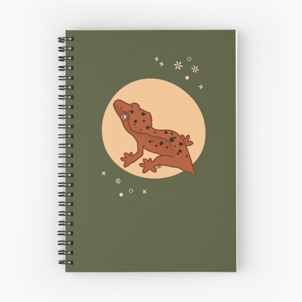 Item preview, Red Dalmatian Crested Gecko - Cute Crestie Original Illustration designed and sold by anacecilia.