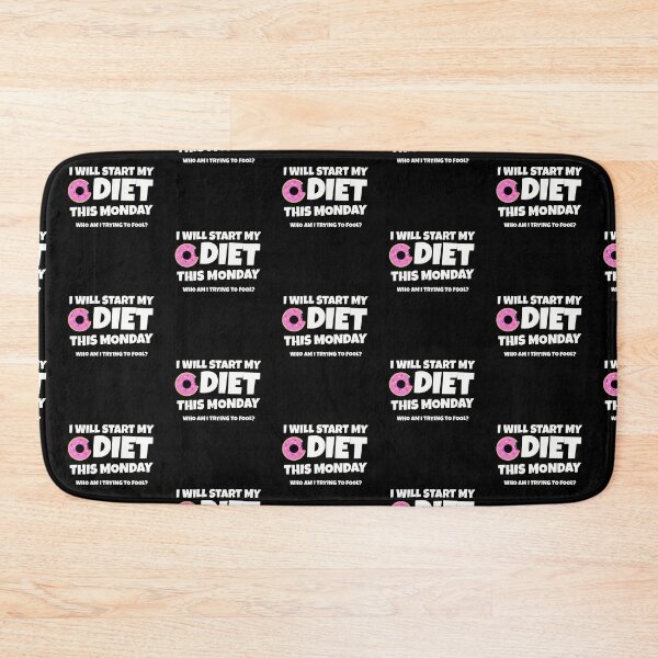 Item preview, I Will Start My Diet This Monday designed and sold by crazydotdesigns.