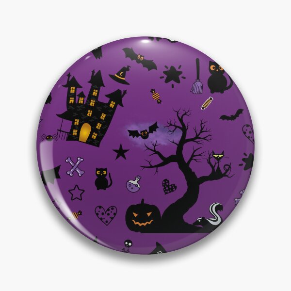 Item preview, Halloween Season Creepy Cute Black Cats Pattern designed and sold by SoccaTamam.