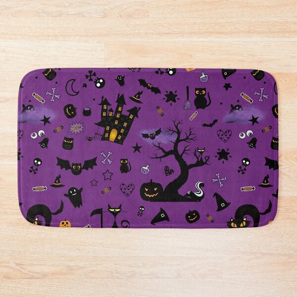 Item preview, Halloween Season Creepy Cute Black Cats Pattern designed and sold by SoccaTamam.