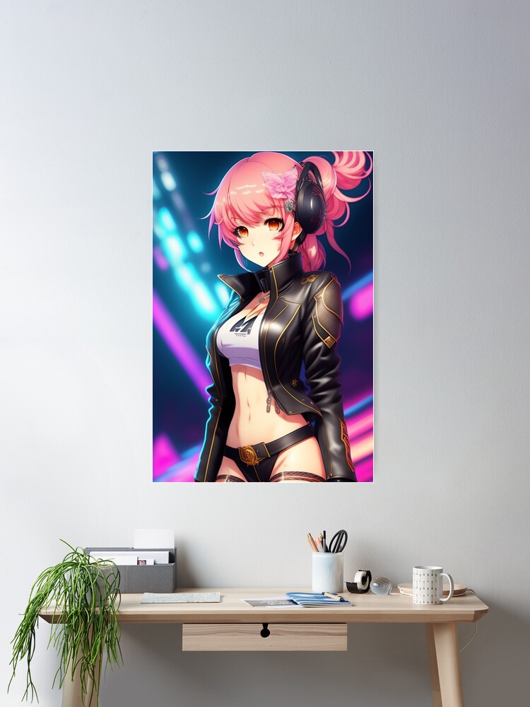 ANIME GIRL FAN ART MANGA FANART The Future of Art: Anime Girls Drawn with  StableDiffusion Neural Networks | Poster