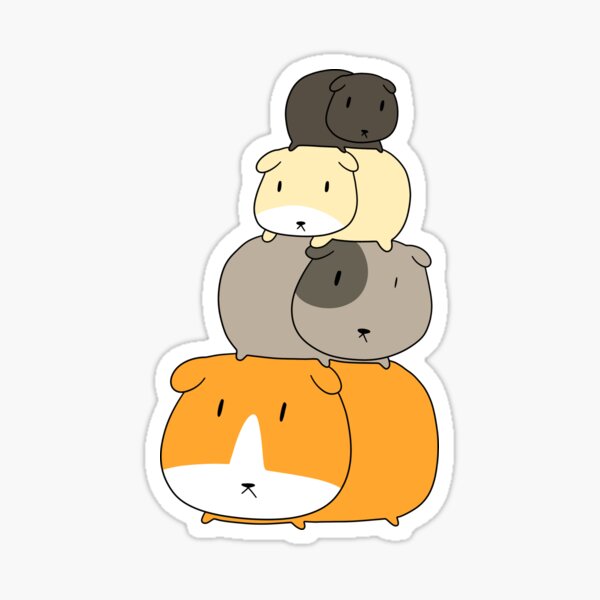 Guinea Pig Stack Sticker