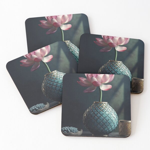 Aperçu de l'œuvre Lotus Flowers in pot Wall Art, interior, Spiritual Wall Art, Zen, Spa - 14 créée et vendue par jetaiart.
