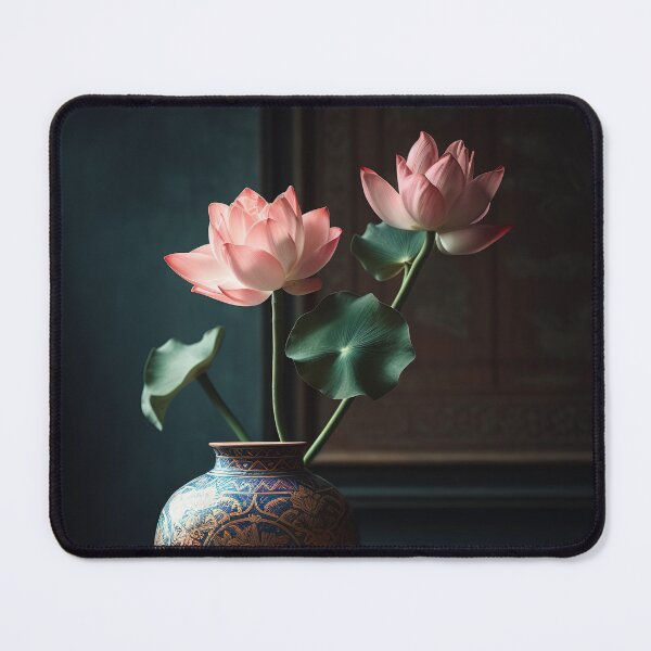 Artikelvorschau, Lotus Flowers in pot Wall Art, interior, Spiritual Wall Art, Zen, Spa - 14 entworfen und verkauft von jetaiart.