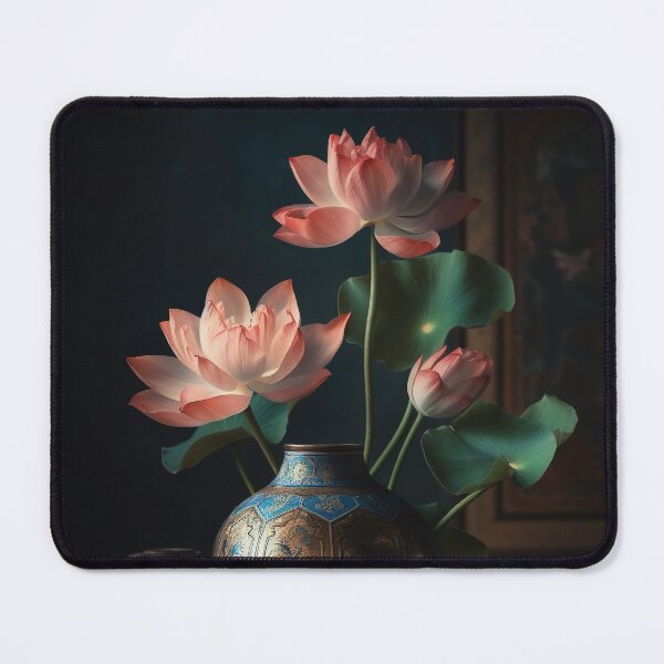 Artikelvorschau, Lotus Flowers in pot Wall Art, interior, Spiritual Wall Art, Zen, Spa - 15 entworfen und verkauft von jetaiart.