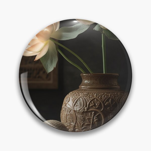 Artikelvorschau, Lotus Flowers in pot Wall Art, interior, Spiritual Wall Art, Zen, Spa - 16 entworfen und verkauft von jetaiart.