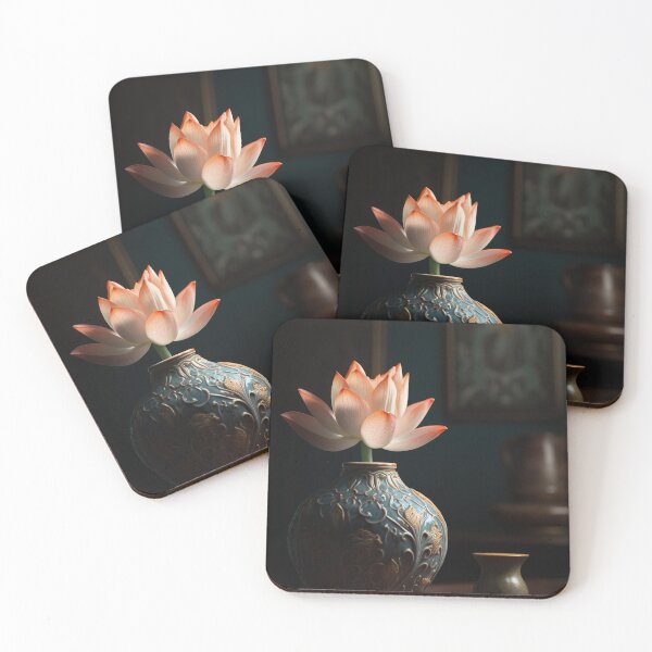 Aperçu de l'œuvre Lotus Flowers in pot Wall Art, interior, Spiritual Wall Art, Zen, Spa - 18 créée et vendue par jetaiart.