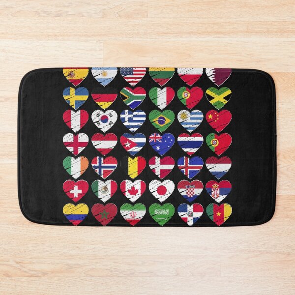 Item preview, World Love - Flag Hearts designed and sold by ChrisFeil.