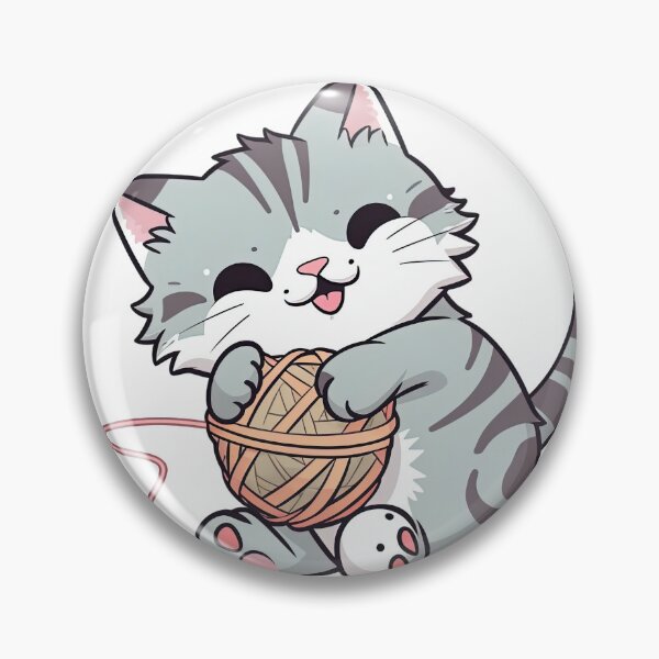 Item preview, Cute Cat Playing with a Ball of String designed and sold by RockingPandS.