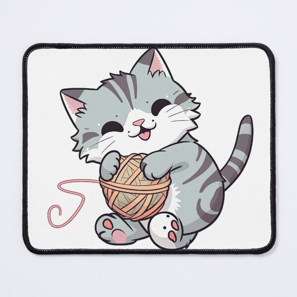 Item preview, Cute Cat Playing with a Ball of String designed and sold by RockingPandS.