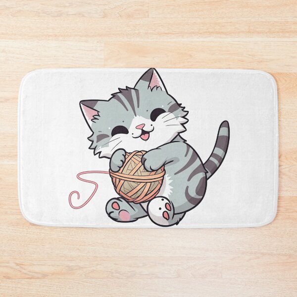Item preview, Cute Cat Playing with a Ball of String designed and sold by RockingPandS.