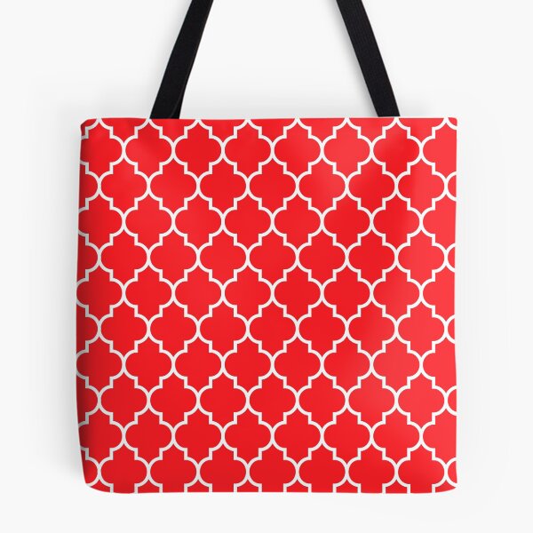 Item preview, RED AND WHITE Moroccan Quatrefoil designed and sold by XanderOne.