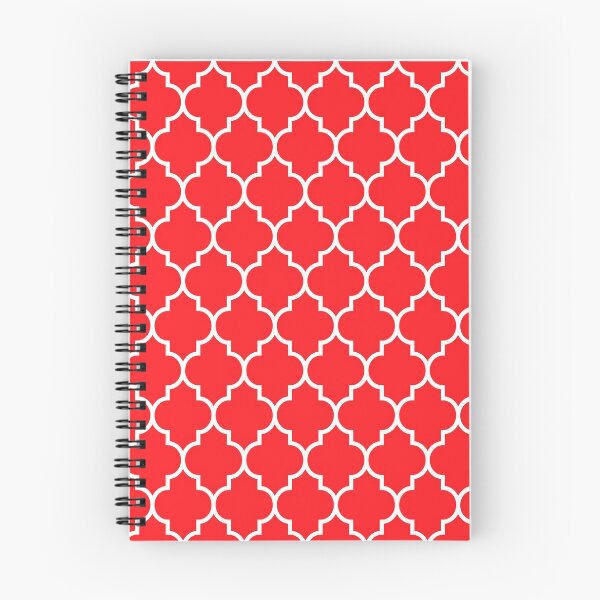 Item preview, RED AND WHITE Moroccan Quatrefoil designed and sold by XanderOne.