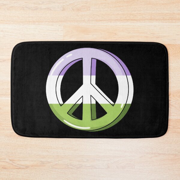 Item preview, Genderqueer Pride Peace Sign designed and sold by everything4eva.