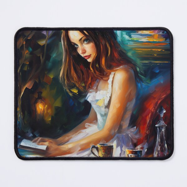 Item preview, Alice in Wonderland Portrait by Award Winning Designer - Vibrant Original Digital Oil Painting Artwork designed and sold by CloudofKnowing.