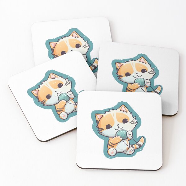 Item preview, Cat Playing with a Ball of String designed and sold by RockingPandS.