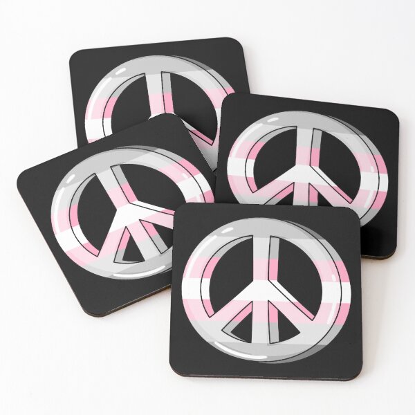 Item preview, Demigirl Pride Peace Sign designed and sold by everything4eva.