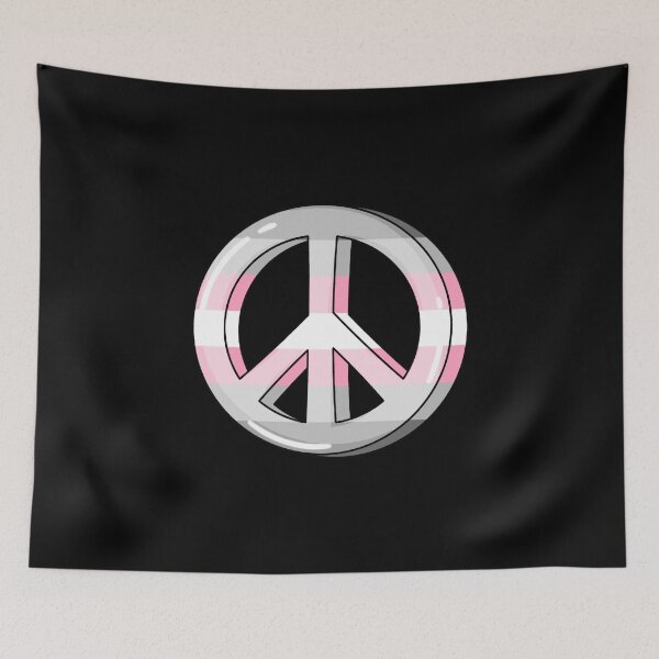 Item preview, Demigirl Pride Peace Sign designed and sold by everything4eva.