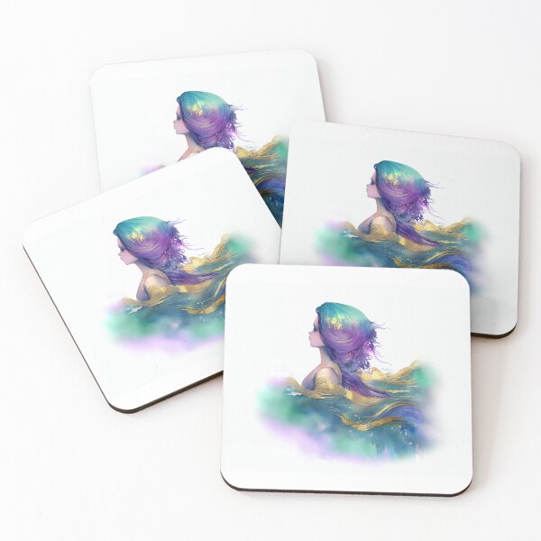 Item preview, Beautiful mermaid painting for home decor designed and sold by adlydesigns.