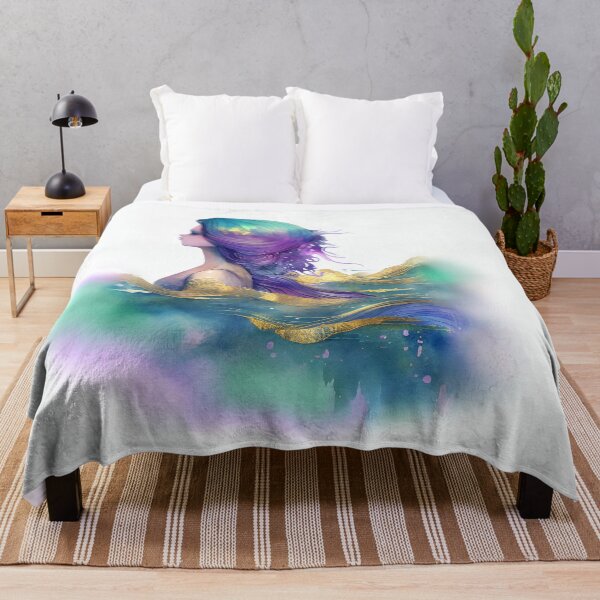 Item preview, Beautiful mermaid painting for home decor designed and sold by adlydesigns.