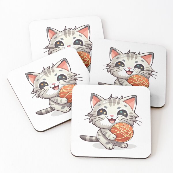 Item preview, Cat Playing with a Ball of String designed and sold by RockingPandS.