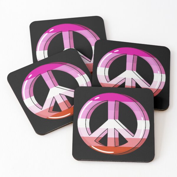 Item preview, Lipstick Lesbian Pride Peace Sign designed and sold by everything4eva.
