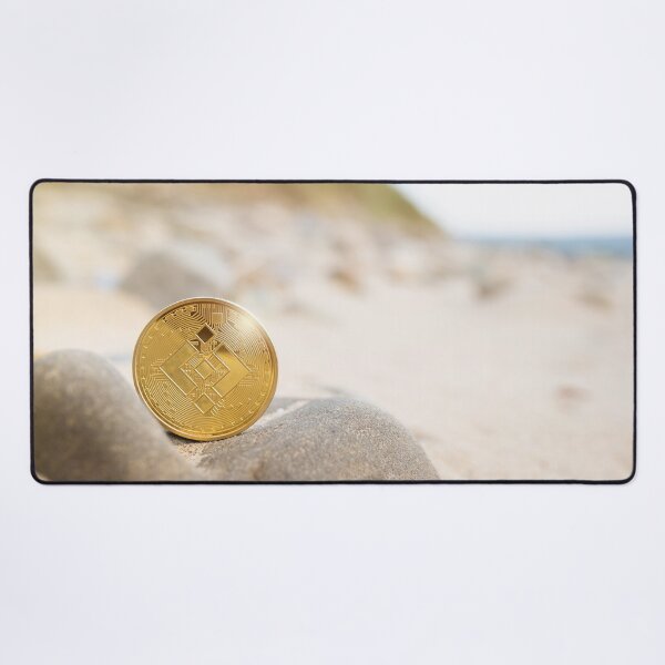 Item preview, Binance BNB crypto coin on the beach designed and sold by salarkoshop.