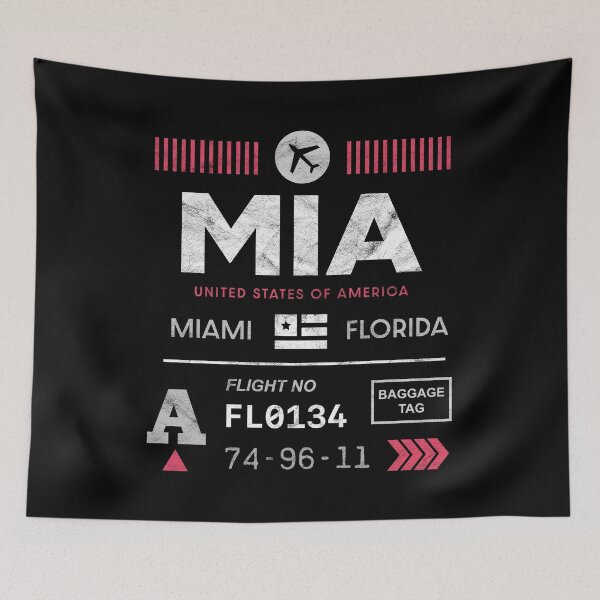 Artikelvorschau, Miami airport tag entworfen und verkauft von PaulSDesign.