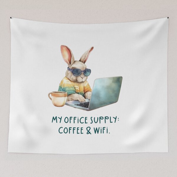 Item preview, My office supply:  coffee & wifi. designed and sold by Ramona-Gliga.