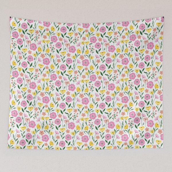 Item preview, Vibrant, colorful and fresh floral pattern designed and sold by ReneMagritteArt.