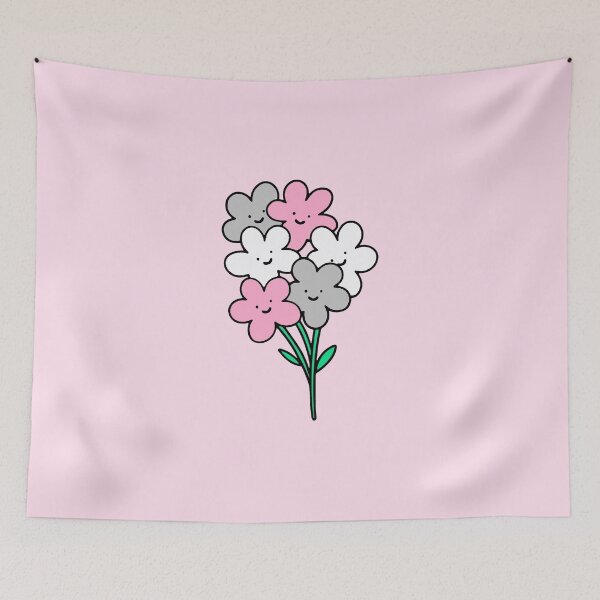 Item preview, Subtle Demigirl Pride Flowers designed and sold by everything4eva.
