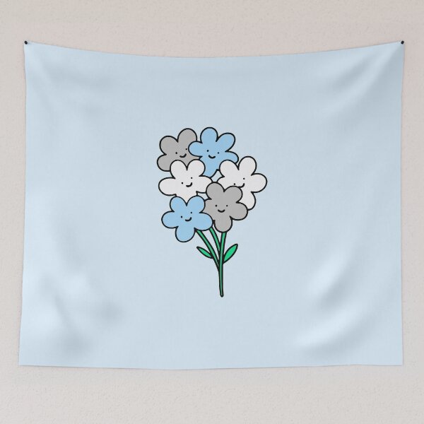 Item preview, Subtle Demiboy Pride Flowers designed and sold by everything4eva.