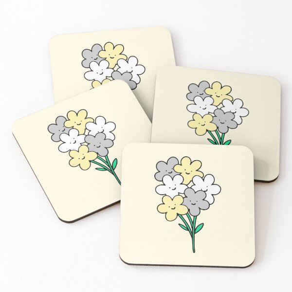 Item preview, Subtle Demigender Pride Flowers designed and sold by everything4eva.